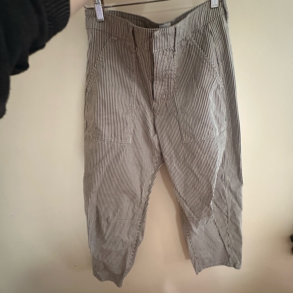 Gap striped barrel pants